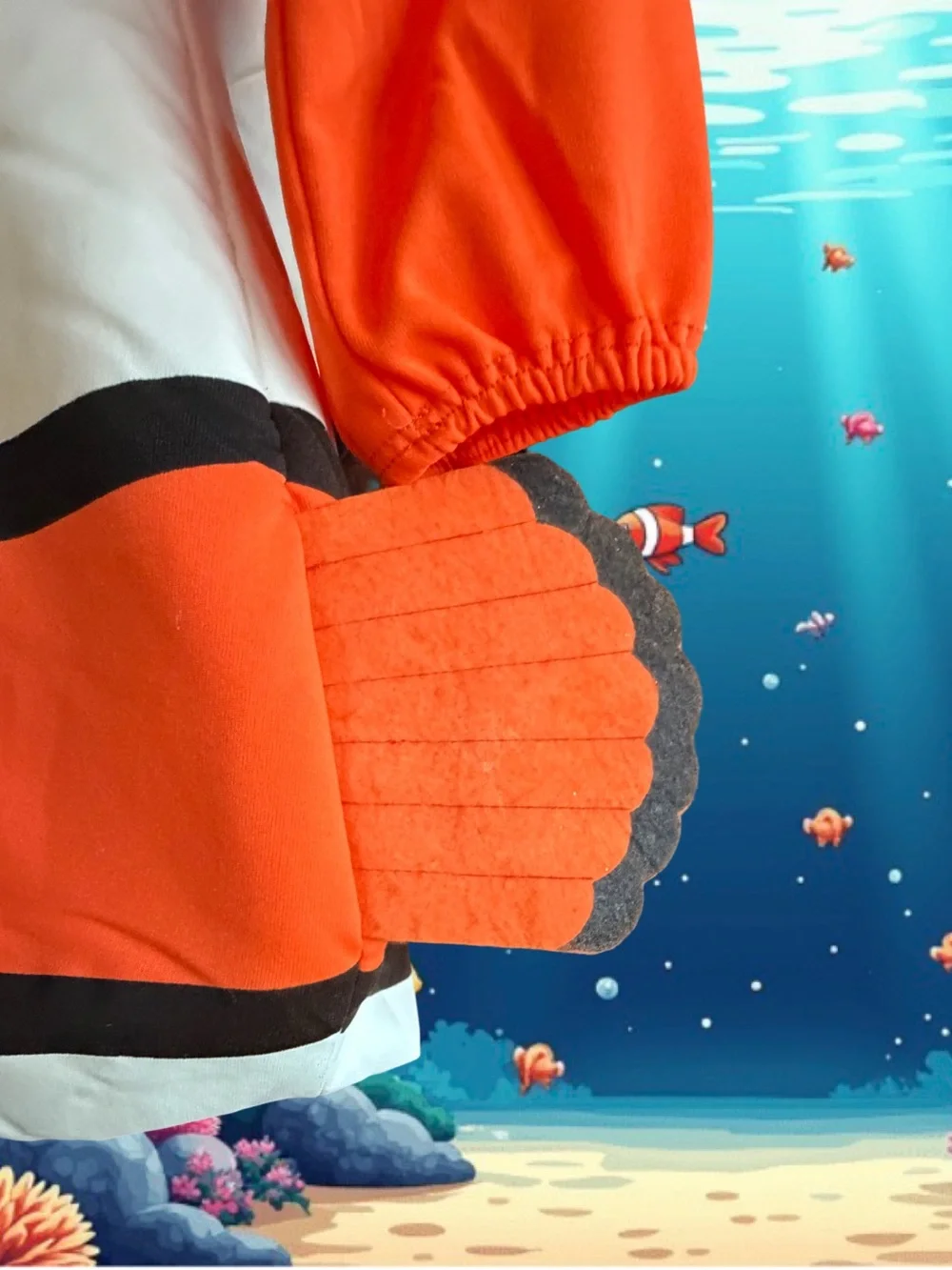 Finding Dory Nemo Orange Clownfish Costume Hoodie Child Size 4-6.